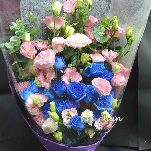 藍 玫瑰花束